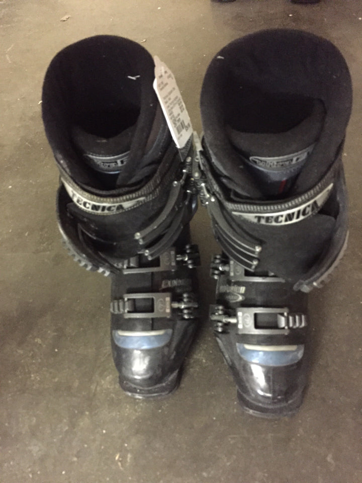 Load image into Gallery viewer, Technica Explosion Ultra Black Size 267 mm Used Downhill Ski Boots
