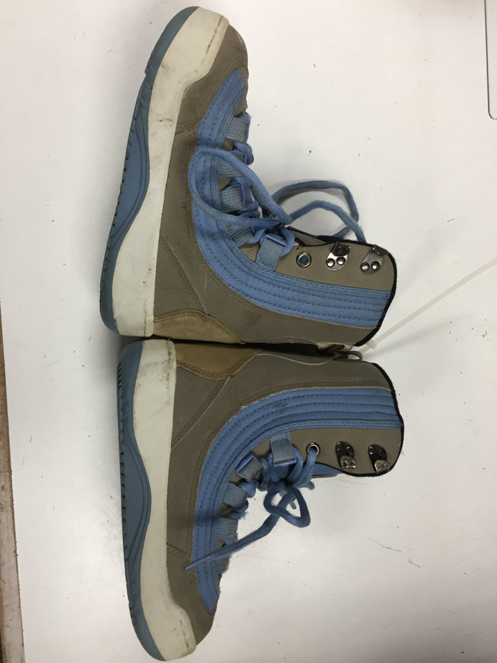 Load image into Gallery viewer, lamar Hetzel Lite grey/blue Womens Size Specific 4 Used Snowboard Boots
