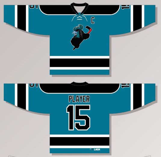 Kluckens Teal Sr Hockey Jersey New