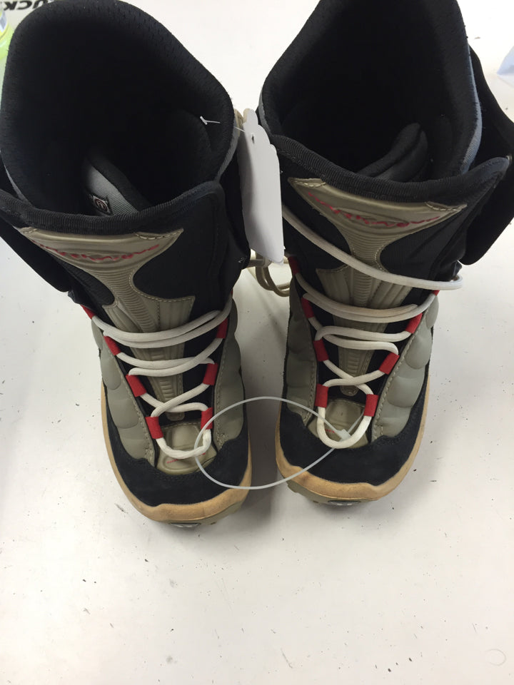 Load image into Gallery viewer, Northwave MP 235 grey/black/red Jr. Size Specific 4.5 Used Snowboard Boots
