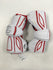 Warrior Evo Pro Red/White Large Used Lacrosse Arm Pads