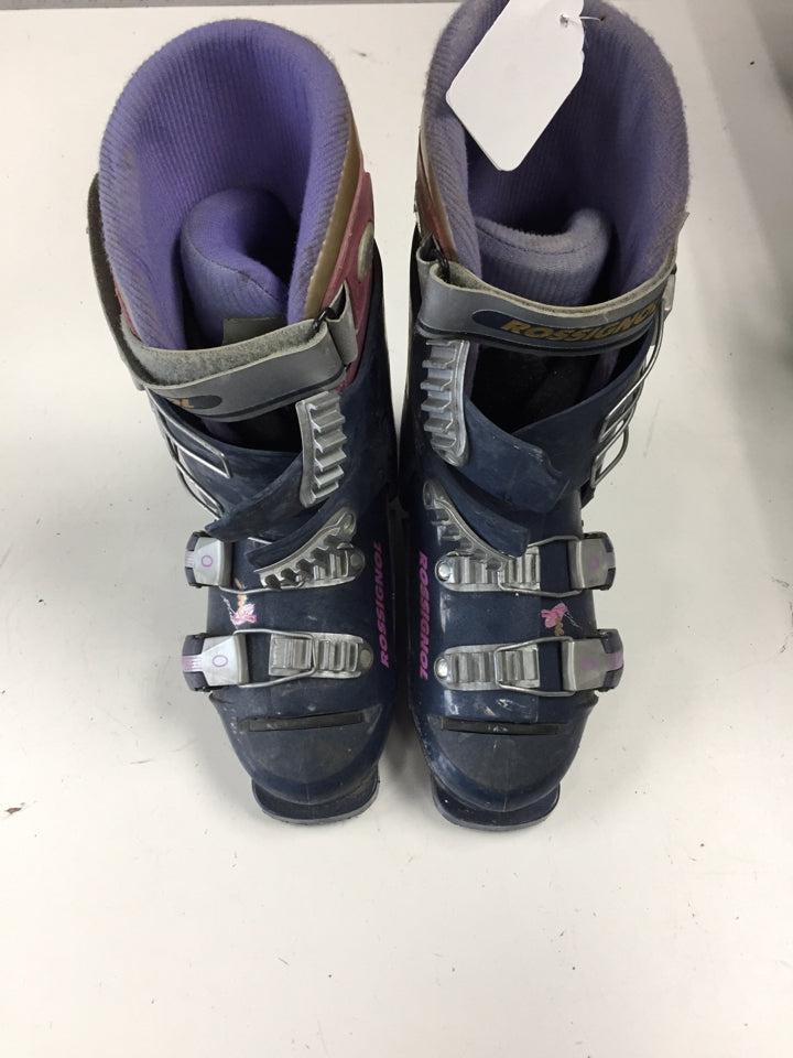 Load image into Gallery viewer, Rossignol Navy/Purple/Silver Size 275mm Downhill Ski Boots
