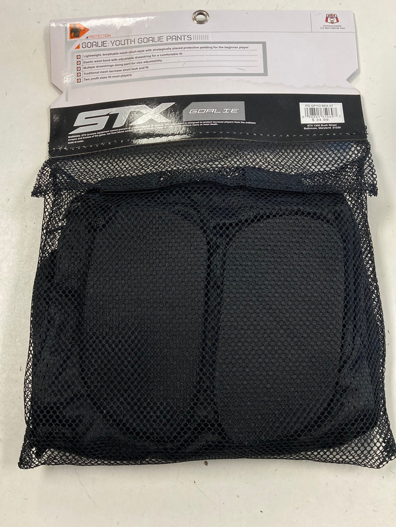 Load image into Gallery viewer, STX Black New Small/Medium Lacrosse Goalie Girdle
