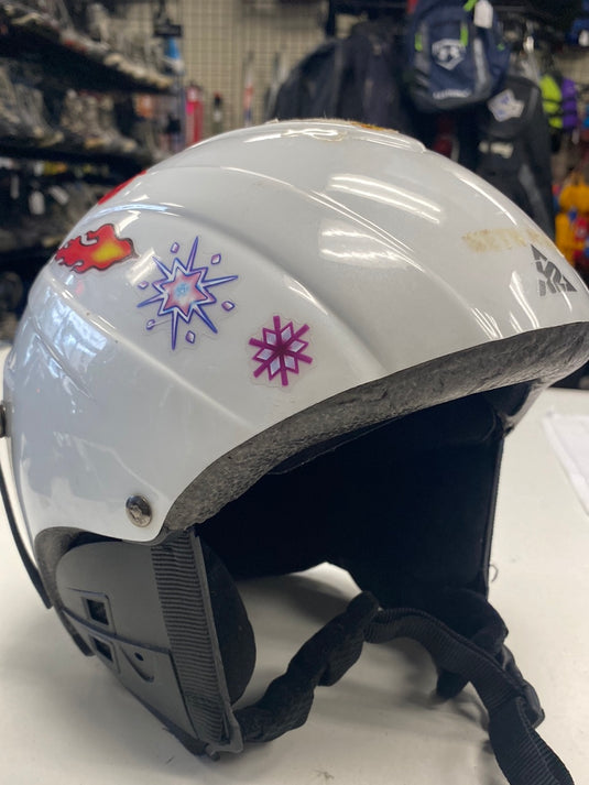 k2 bike ski helmet Used K2 Minimatic One Size White Ski Helmet – ELEVATESPORTING