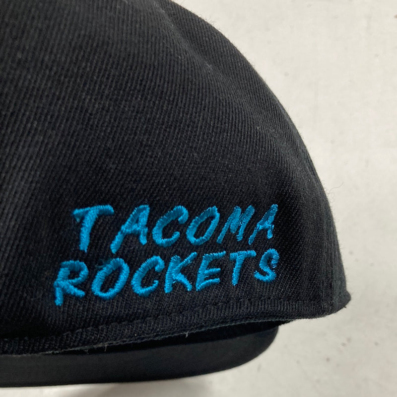 Load image into Gallery viewer, Tacoma Rockets Black C808 Flatbill Snapback
