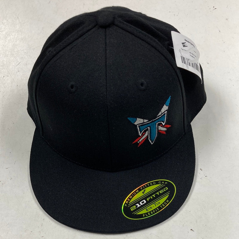 Load image into Gallery viewer, Tacoma Rockets Black C808 Flatbill Snapback
