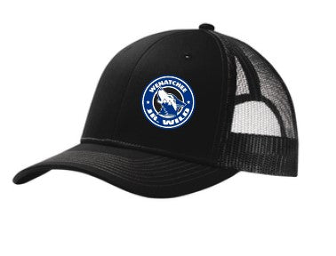 Load image into Gallery viewer, Wenatchee Jr Wild Yupoong Black Snapback Trucker Cap
