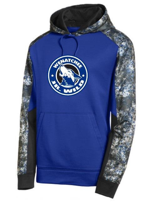 Wenatchee Jr Wild Royal/Black Performance Hoodie