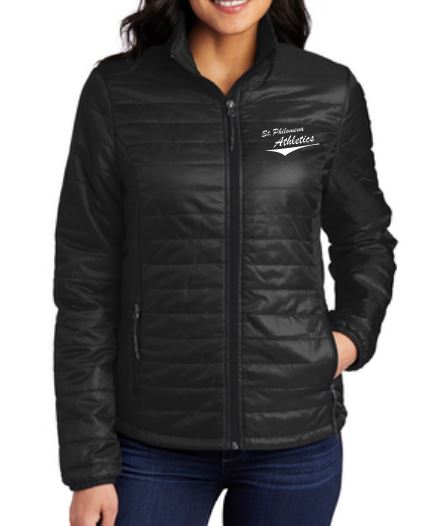 Load image into Gallery viewer, St. Philomena Ladies New Packable Puff Jacket
