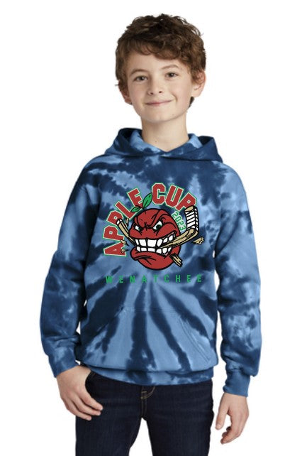 Load image into Gallery viewer, Wenatchee Apple Cup Youth Tie Dye Hoodie
