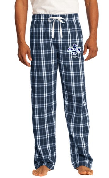 Load image into Gallery viewer, Sno-King Jr Thunderbirds Adult Plaid Flannel Pants
