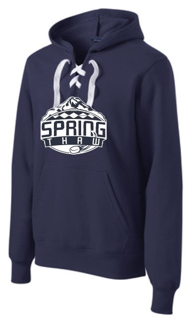 Load image into Gallery viewer, Spring Thaw Hockey Tournament Lace Hoodie
