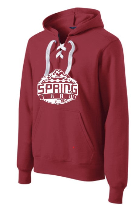 Load image into Gallery viewer, Spring Thaw Hockey Tournament Lace Hoodie
