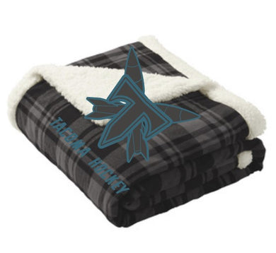 Tacoma Rockets Flannel Sherpa Blanket