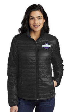 Warriors Lacrosse Ladies Packable Puffy Jacket