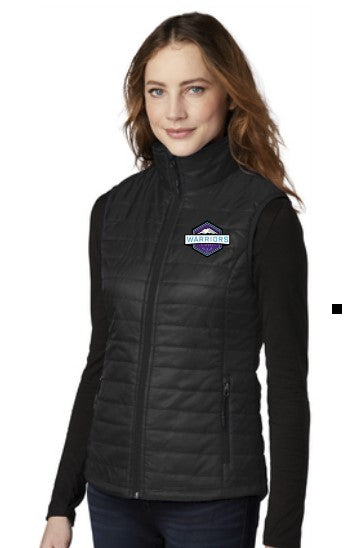 Load image into Gallery viewer, Warriors Lacrosse Ladies Packable Puffy Vest
