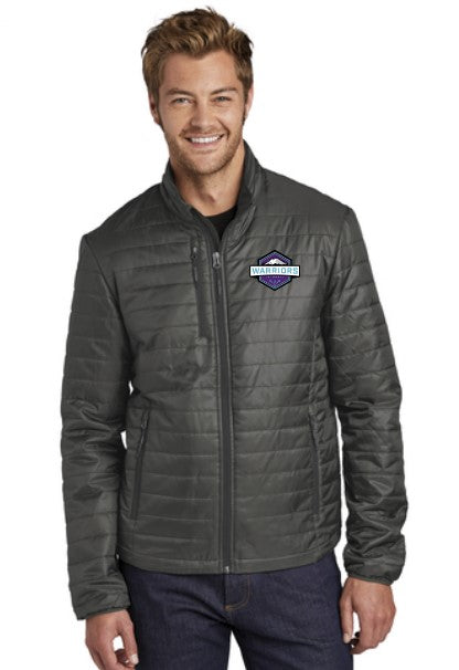 Load image into Gallery viewer, Warriors Lacrosse Mens Packable Puffy Jacket
