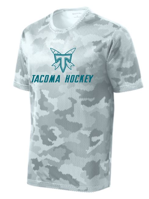 Tacoma Rockets White CamoHex Team Performance Tee