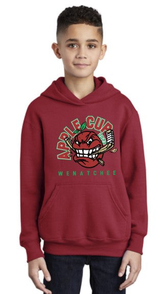 Load image into Gallery viewer, Wenatchee Apple Cup Youth Cotton Hoodie
